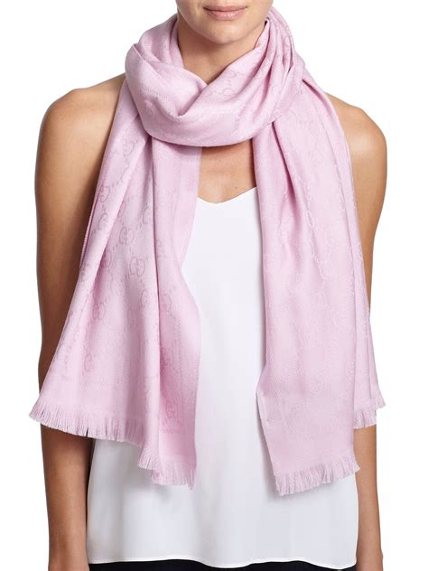 pashmina gucci rosa|gucci scarf ladies.